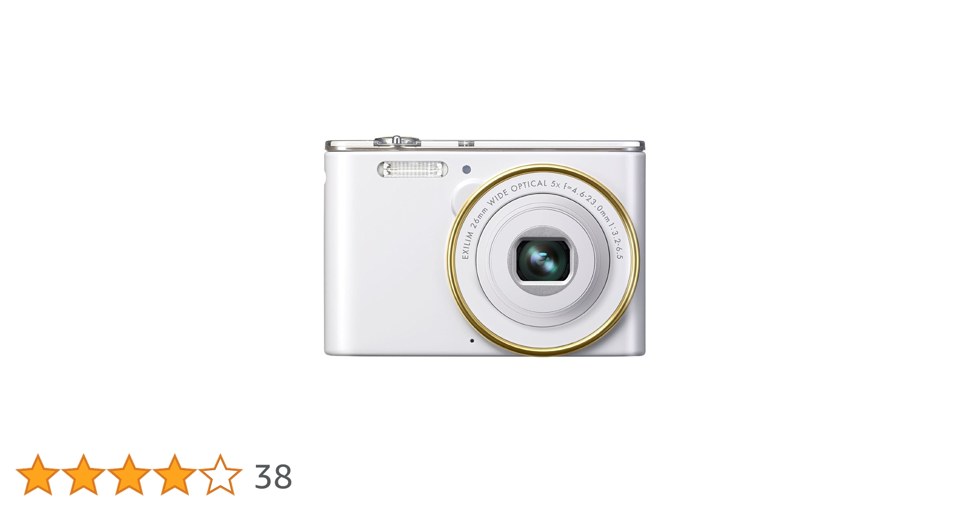 Amazon | CASIO デジタルカメラ EXILIM 1610万画素 5倍 ホワイト